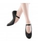 Black Full Sole Leather Ballet Shoe
